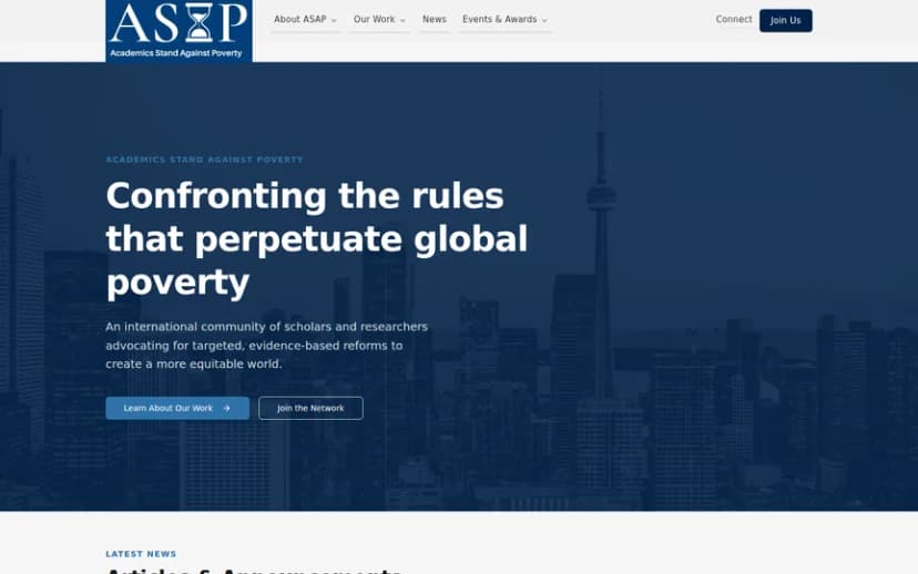 Academics Stand Against Poverty